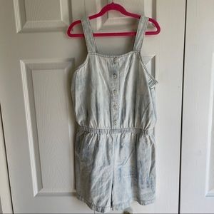 Gap girls distress romper overalls